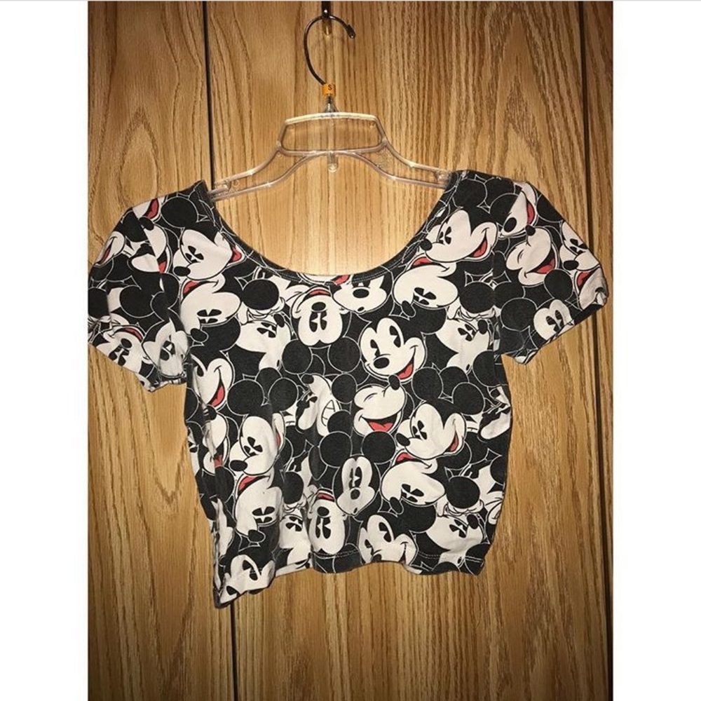 Old School Minnie Mouse Crop Top
